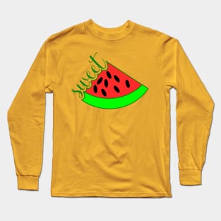 Sweet Watermelon Slice Long Sleeve T-Shirt